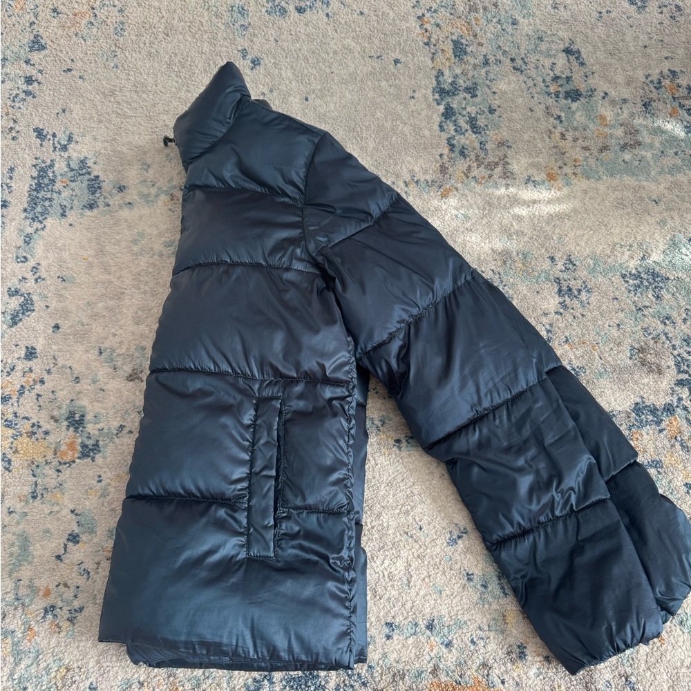 Navy Puffer Jacket - Picture 4 of 4